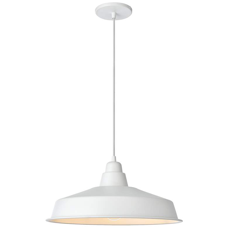 Image 1 Olya 16" Wide Matte White Finish Pendant