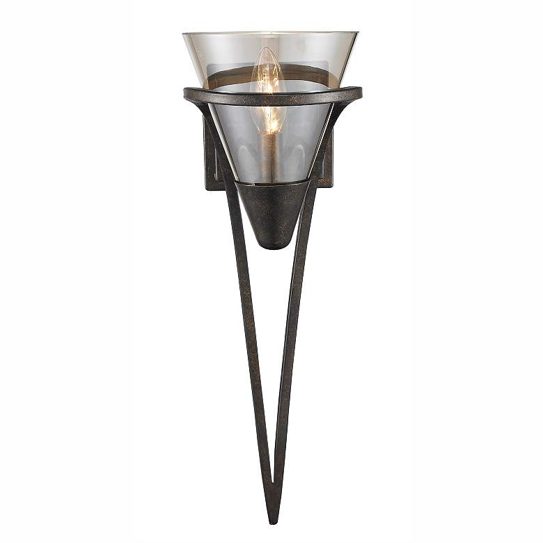 Image 4 Olympia 19 1/2" High Burnt Sienna Wall Sconce more views