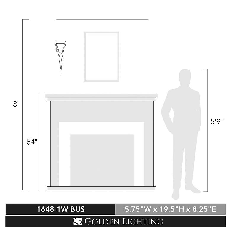 Image 5 Olympia 19 1/2" High Burnt Sienna Wall Sconce more views