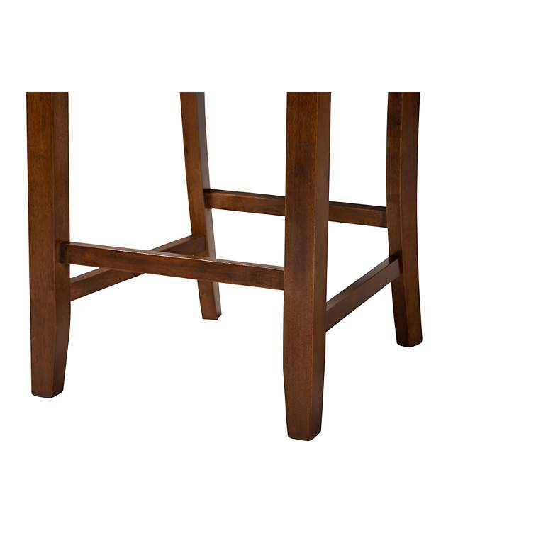 Image 4 Olympia 25 1/2 inch Gray Walnut Wood Counter Stools Set of 2 more views