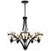 Olympia 26" Wide Burnt Sienna 5-Light Chandelier