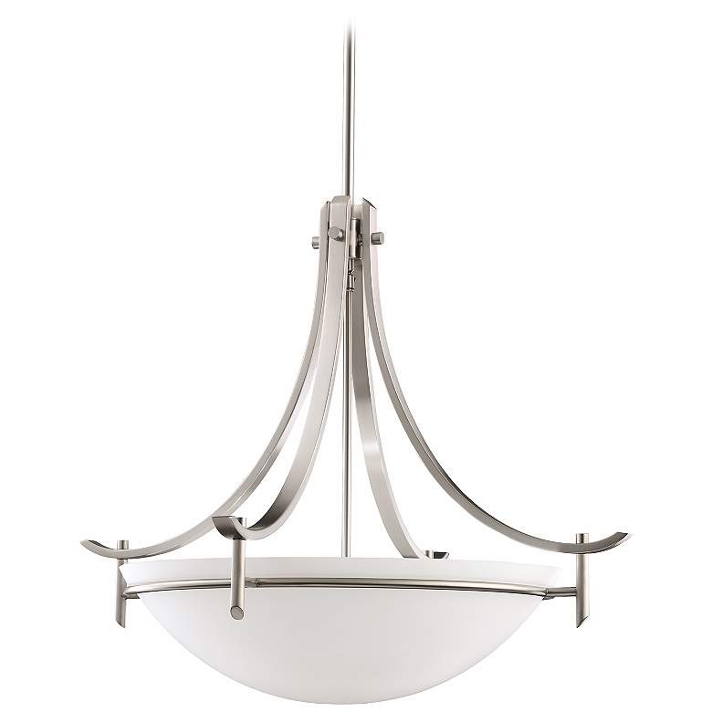 Image 2 Olympia Antique Pewter 3-Light Pendant Chandelier