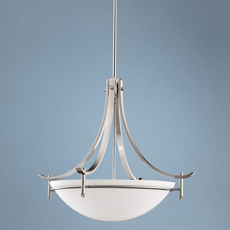 Image 1 Olympia Antique Pewter 3-Light Pendant Chandelier