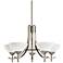 Olympia Collection Pewter 27" Wide 5-Light Chandelier
