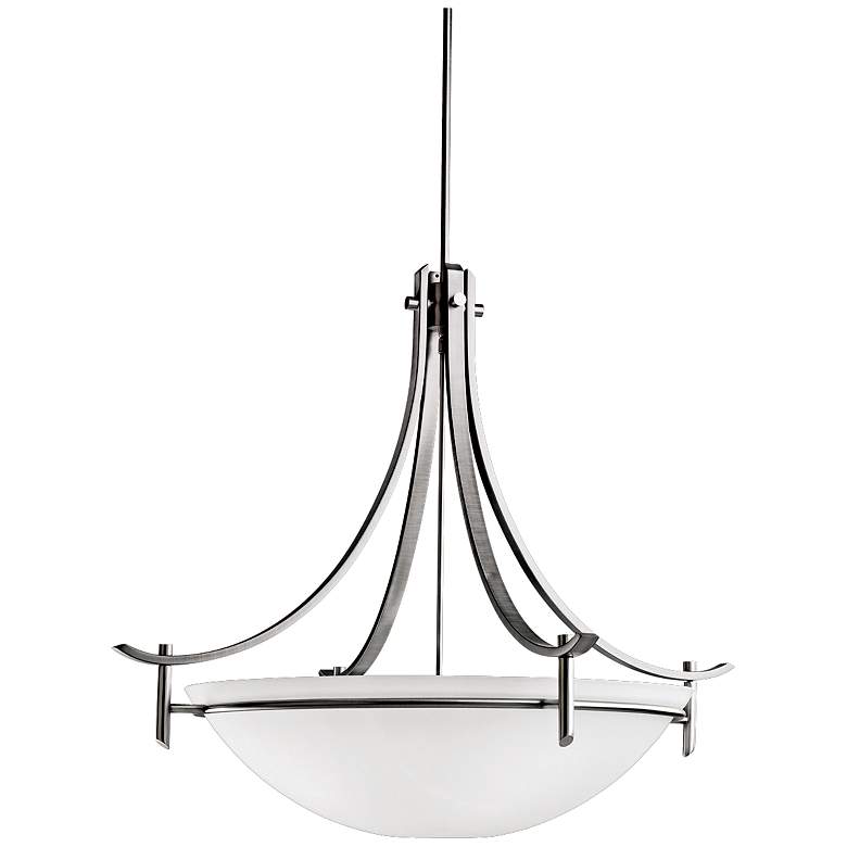 Image 2 Olympia Collection Pewter 36" Wide Pendant Light