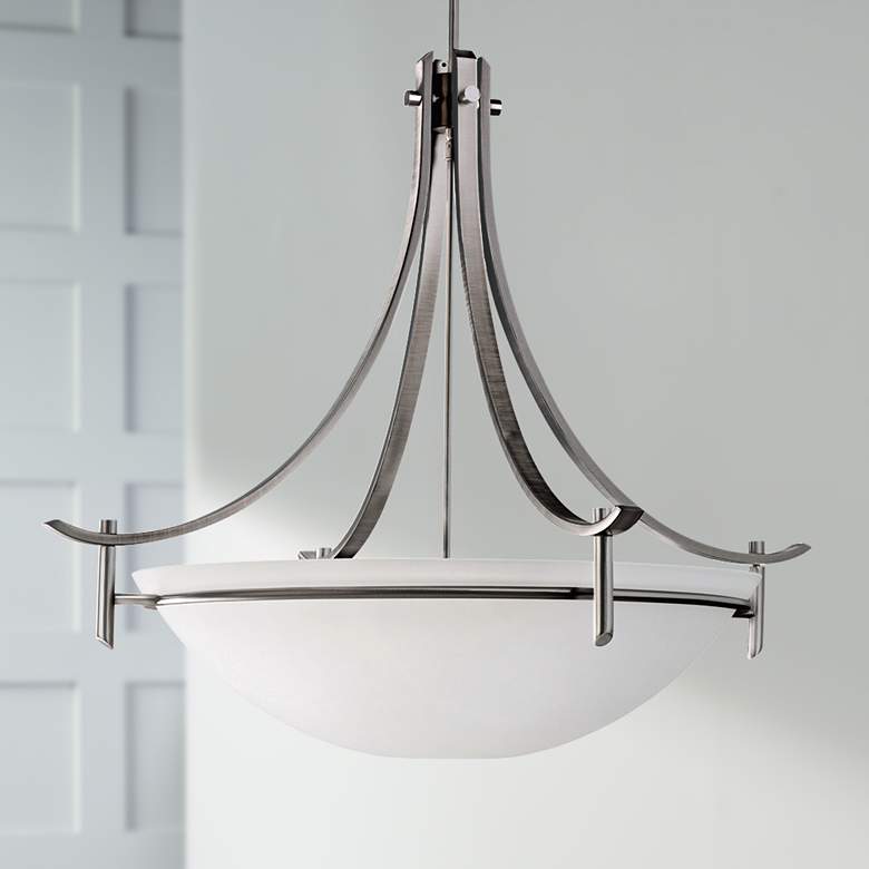 Image 1 Olympia Collection Pewter 36" Wide Pendant Light