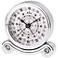 Olympia Crystal Accents 3" Wide Bulova Alarm Clock