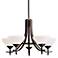 Olympia Distressed Black 27" Wide 5-Light Chandelier