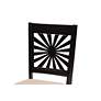 4_Olympia Espresso Brown Wood Beige Fabric 5-Piece Dining Set more views