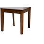 5_Olympia Walnut Brown Wood Gray Fabric 5-Piece Dining Set more views
