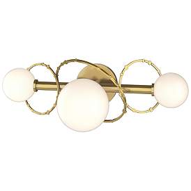Image1 of Olympus 21 3/4" Wide Modern Brass 3-Light Bath Light