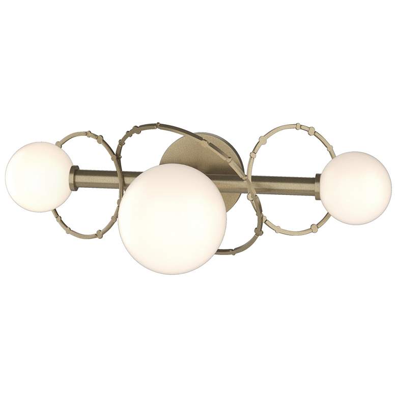 Image 1 Olympus 3-Light Sconce - Gold - Opal Glass