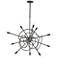 Olympus 33.2" Wide 12.Light Dark Smoke Starburst Pendant