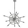 Olympus 33.2" Wide 12.Light Natural Iron Starburst Pendant
