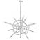 Olympus 33.2" Wide 12.Light Vintage Platinum Starburst Pendant