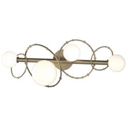 Olympus 4-Light Sconce - Gold - Opal Glass
