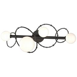 Olympus 4-Light Sconce - Oil Rubbed Bronze - Opal Glass