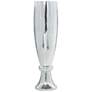 Olympus Champagne Silver Mosaic Mirror 48"H Table/Floor Vase
