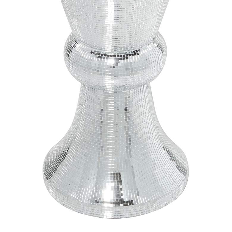 Image 4 Olympus Champagne Silver Mosaic Mirror 48"H Table/Floor Vase more views