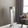 Olympus Champagne Silver Mosaic Mirror 48"H Table/Floor Vase