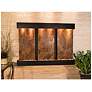 Olympus Falls 54"H Brown Marble Indoor Copper Wall Fountain