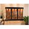 Olympus Falls 54"H Brown Marble Round Indoor Copper Fountain