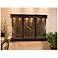 Olympus Falls 54"H Green Marble Indoor Copper Wall Fountain