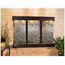 Olympus Falls 54"H Green Stone Round Indoor Copper Fountain