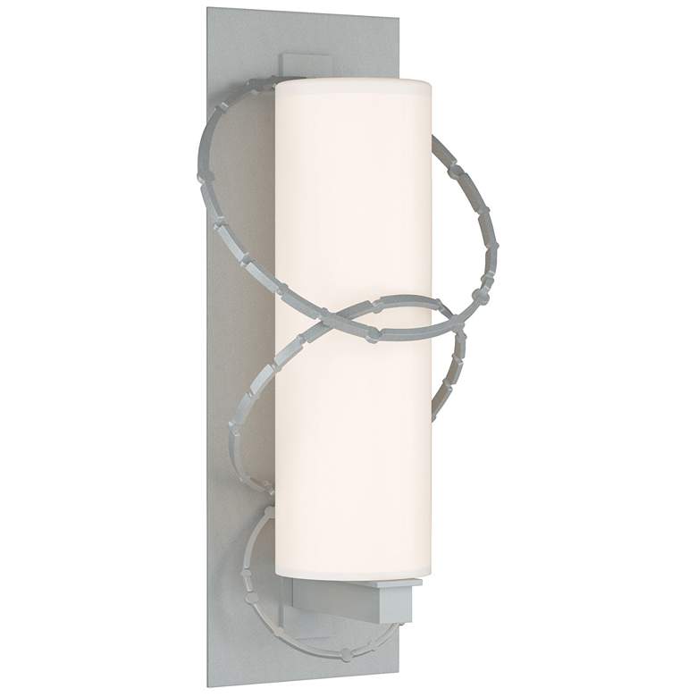 Image 1 Olympus Large Outdoor Sconce - Steel Finish - Opal Glass