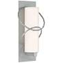 Olympus Large Outdoor Sconce - Steel Finish - Opal Glass
