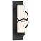 Olympus Small Outdoor Sconce - Black Finish - Opal Glass