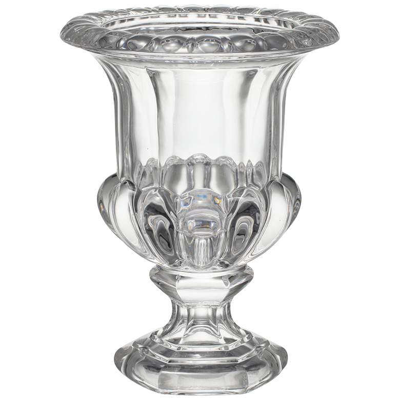 Omari Clear Crystal 10 1/4 inch High Urn Decorative Vase