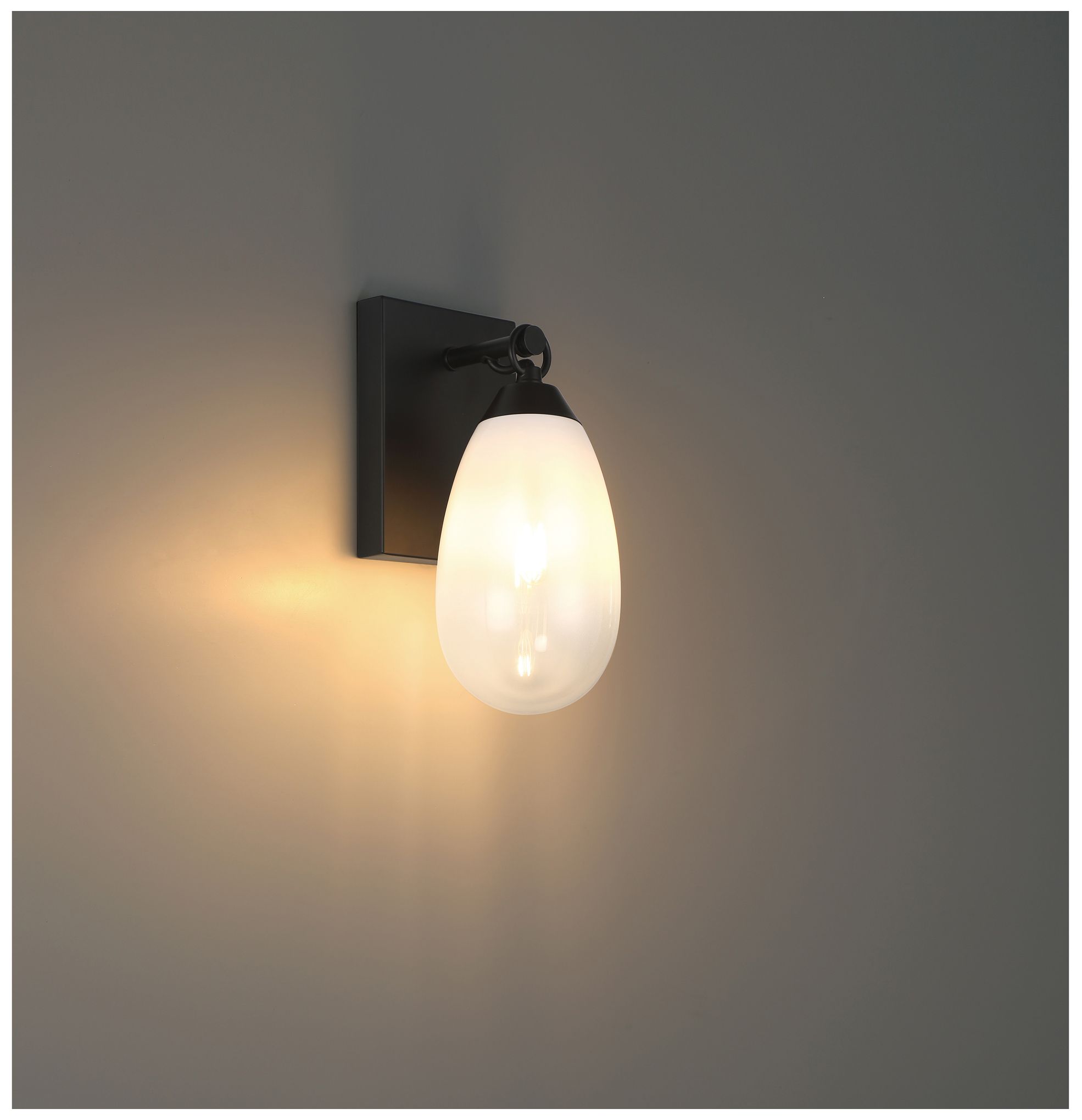 Image 2 Ombre 11" High Black LED Wall Sconce more views