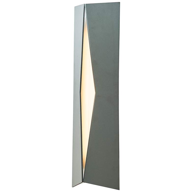 Image 1 Omega 18" High Matte Black LED Wall Sconce