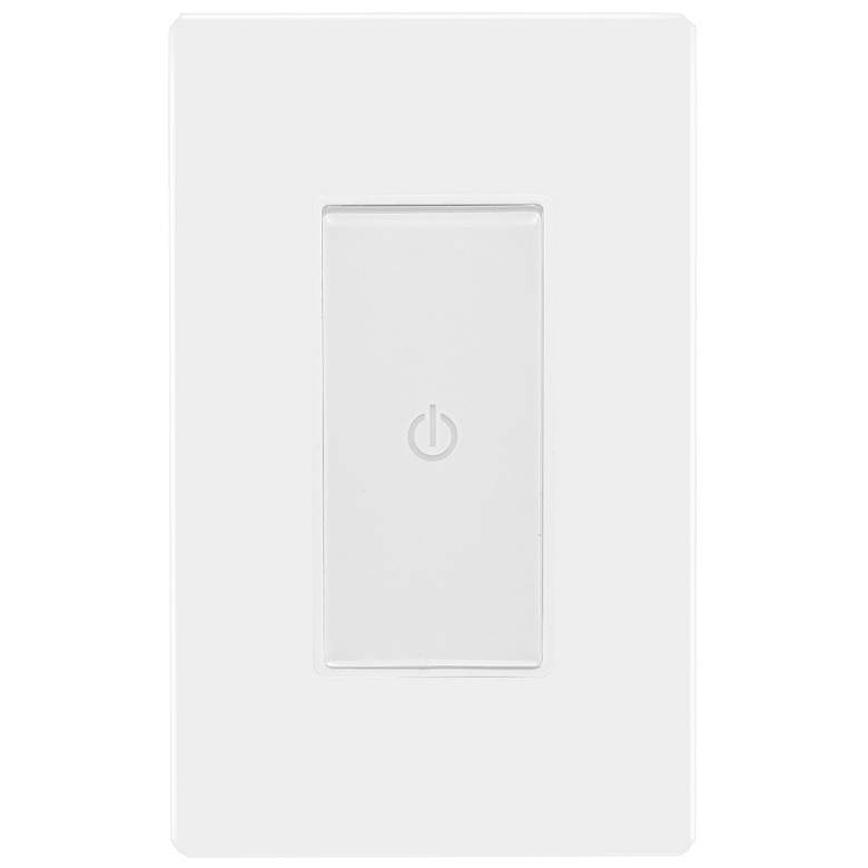 Image 1 On-Off Touch Switch with Wall Plate in White