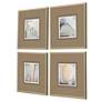 On the Road I 15" Square 4-Piece Giclee Framed Wall Art Set in scene