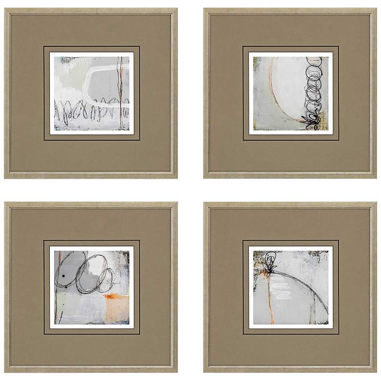 Image 3 On the Road II 15" Square 4-Piece Giclee Framed Wall Art Set