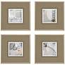 On the Road II 15" Square 4-Piece Giclee Framed Wall Art Set in scene
