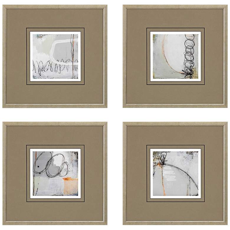 Image 3 On the Road II 15" Square 4-Piece Giclee Framed Wall Art Set