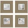 3_On the Road II 15" Square 4-Piece Giclee Framed Wall Art Set