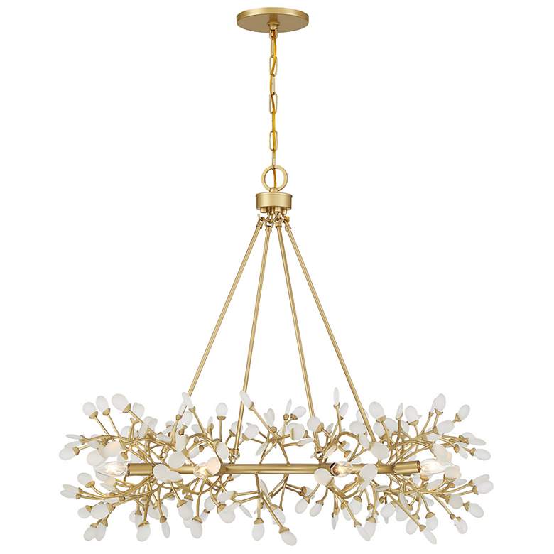 Image 1 Once 8-Light Chandelier in Spun Gold by Breegan Jane