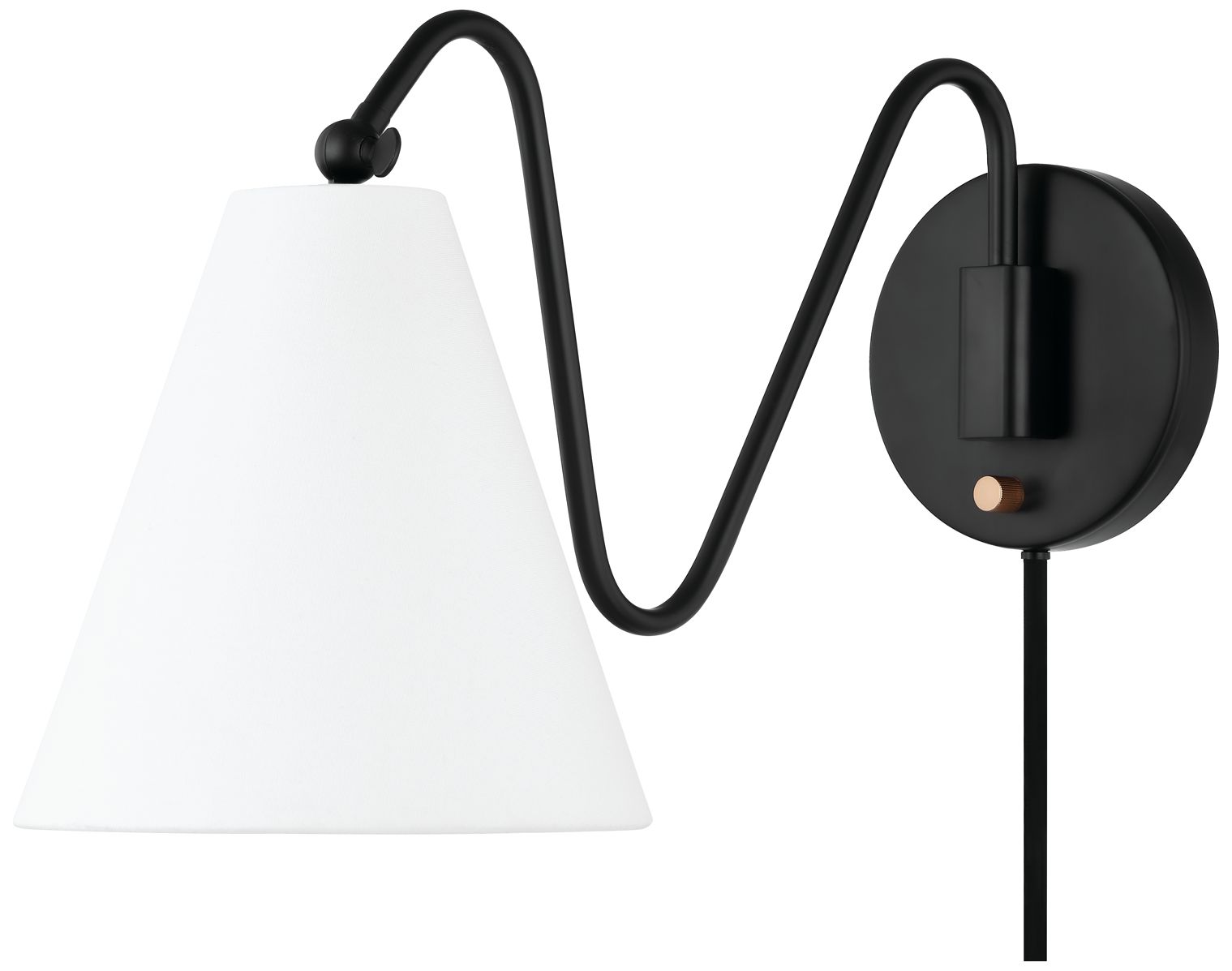 Image 2 Onda 1 Light Portable Wall Sconce Soft Black more views