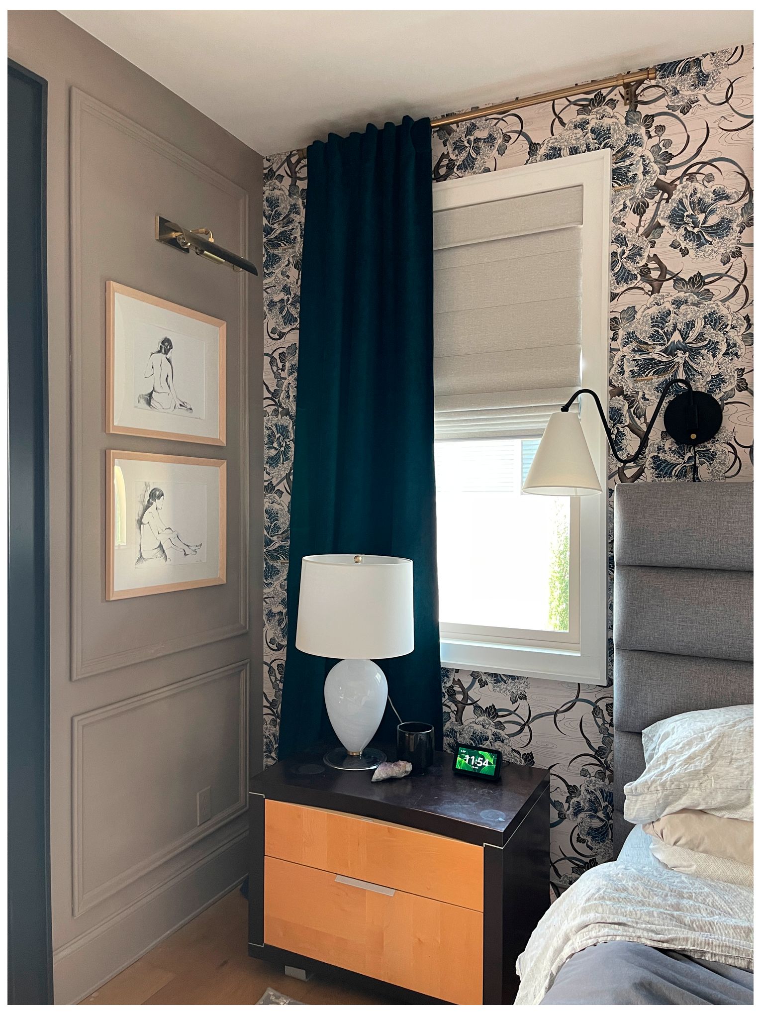 Onda 1 Light Portable Wall Sconce Soft Black