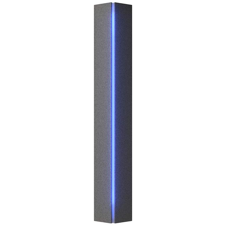 Image 1 Ondrian 1 Light Sconce - Dark Smoke Finish - Opal Glass - Left Orientation