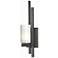 Ondrian 16.7"H Right Orientation Natural Iron Sconce With Opal Glass S
