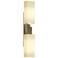 Ondrian 20.1" High 2 Light Soft Gold Sconce With Opal Glass Shade