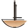 Ondrian 26" Wide Bronze Long Pendant With Sand Glass Shade