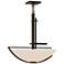 Ondrian 26" Wide Bronze Pendant With Opal Glass Shade