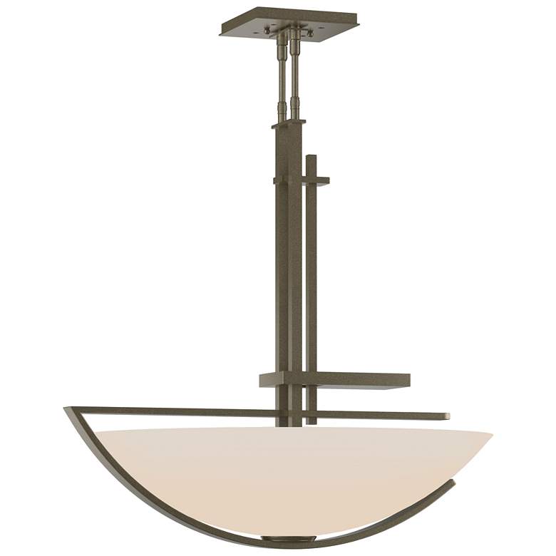Image 1 Ondrian 26" Wide Soft Gold Pendant With Opal Glass Shade