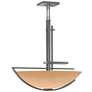 Ondrian 26" Wide Vintage Platinum Pendant With Sand Glass Shade